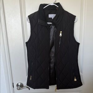 Calvin Klein Black Quilted Women's Vest